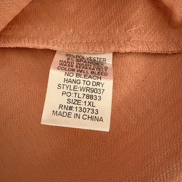 Umgee Blush Textured Dress, 1XL - Picture 8 of 9